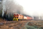 Bishopville Trash train through the morning fog